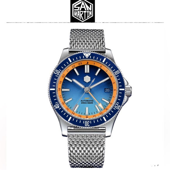 Brand New with protected case never worn San Martin mens dive watch - Picture 2 of 12